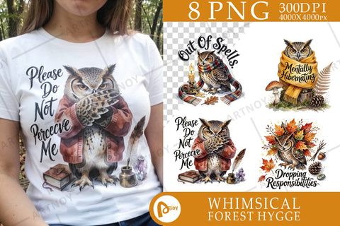 Sublimation Burnt-Out Owl Whimsigoth Watercolor Quote Sublimation artnoy 