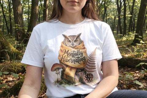 Sublimation Burnt-Out Owl Whimsigoth Watercolor Quote Sublimation artnoy 