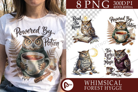 Sublimation Burnt-Out Owl Whimsigoth Watercolor Quote Sublimation artnoy 