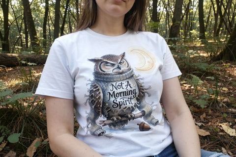 Sublimation Burnt-Out Owl Whimsigoth Watercolor Quote Sublimation artnoy 