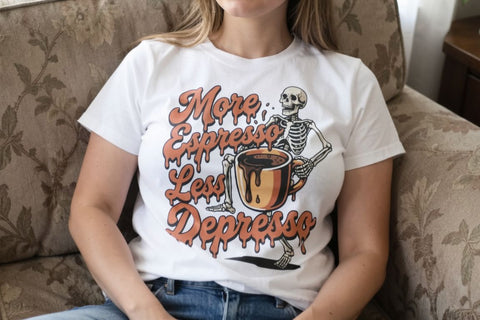 Sublimation Caffeinated Halloween Retro SVG artnoy 