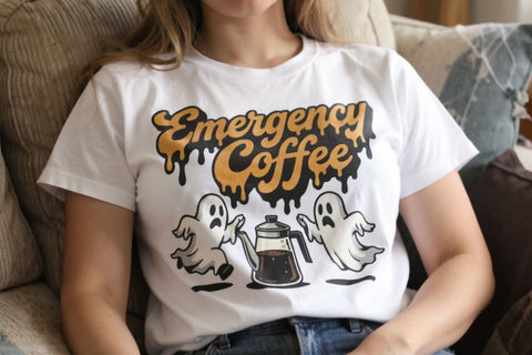Sublimation Caffeinated Halloween Retro SVG artnoy 