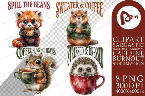 Sublimation Caffeine Sarcastic Holiday Quotes Sublimation artnoy 