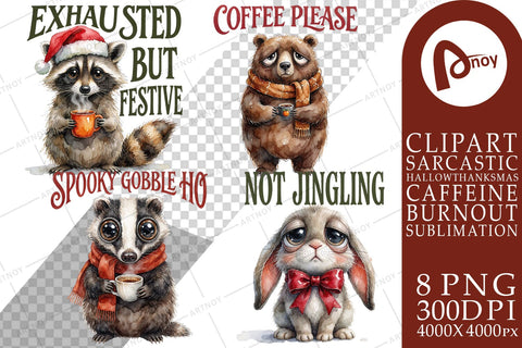 Sublimation Caffeine Sarcastic Holiday Quotes Sublimation artnoy 