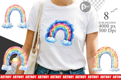 Sublimation Celestial Boho Rainbow Sublimation artnoy 