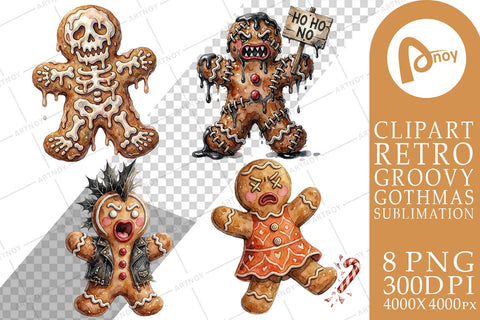 Sublimation Chaotic Rebel Gingerbread Cookies Sublimation artnoy 