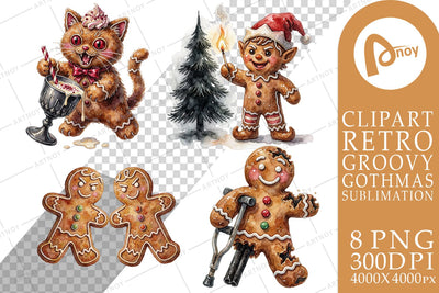 Sublimation Chaotic Rebel Gingerbread Cookies Sublimation artnoy 