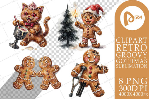 Sublimation Chaotic Rebel Gingerbread Cookies Sublimation artnoy 