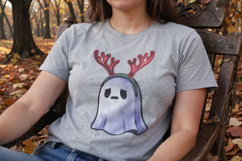 Sublimation Chaotic Shocked Vintage Holiday Ghosts Sublimation artnoy 