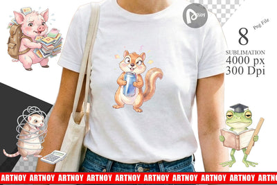 Sublimation Chaotic Study Animal Watercolor Sublimation artnoy 