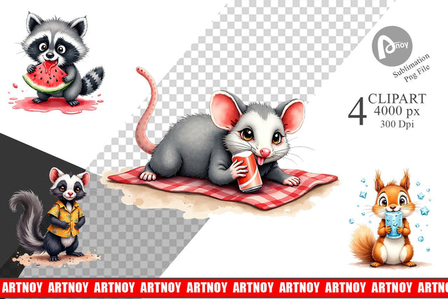Sublimation Chaotic Summer Critters Sublimation artnoy 