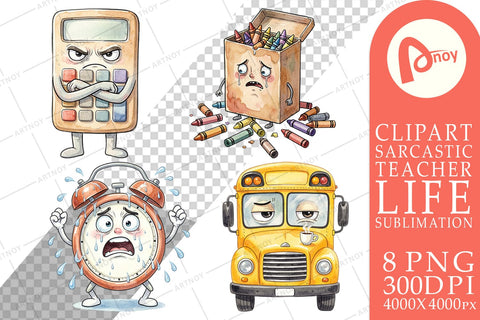 Sublimation Chaotic Teacher Supply Watercolor Sublimation artnoy 