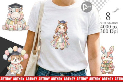 Sublimation Cheerful Graduation Party Patchwork Sublimation artnoy 