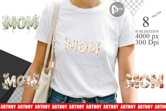 Sublimation Cheerful Picnic MOM Gingham Sublimation artnoy 