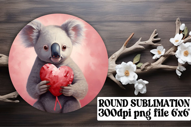 Sublimation Circle Bundle: Heart Balloon Animals Sublimation afrosvg 