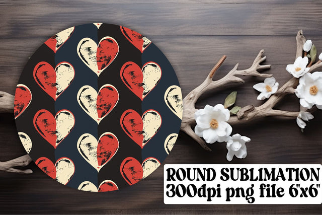 Sublimation Circle Keychain Set - Heartfelt Treasures Sublimation afrosvg 