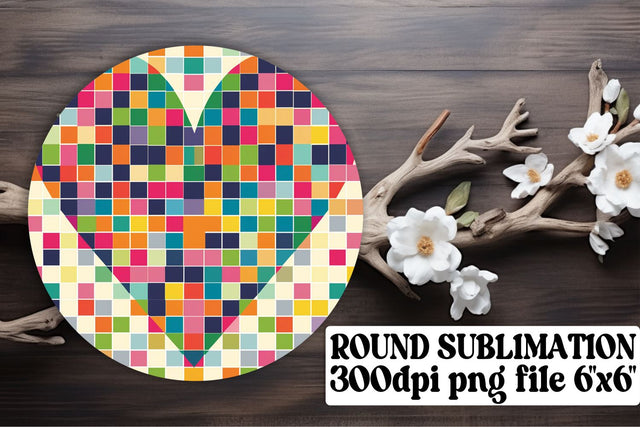 Sublimation Circle Keychains - Heart's Artful Creations Sublimation afrosvg 