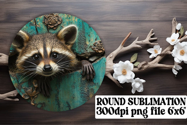 Sublimation Circle Treasures - Cute Animal Parade Sublimation afrosvg 