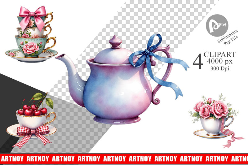 Sublimation Coquette Teacups Sublimation artnoy 