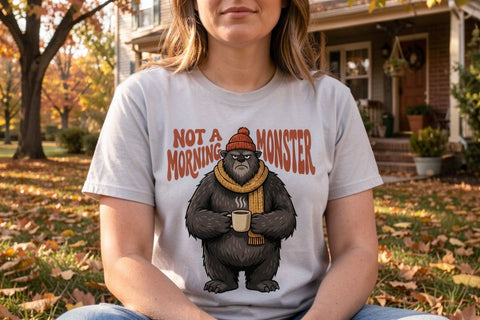 Sublimation Cozy Autumn Bigfoot Sarcastic Sublimation artnoy 