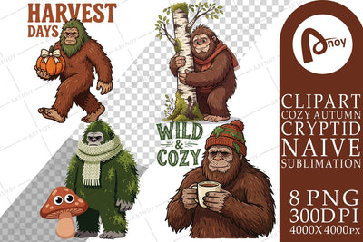 Sublimation Cozy Autumn Flannel Bigfoot Sublimation artnoy 