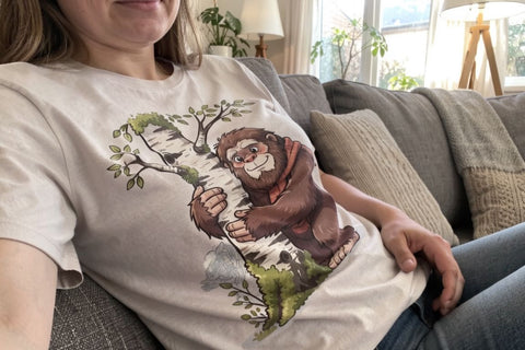 Sublimation Cozy Autumn Flannel Bigfoot Sublimation artnoy 