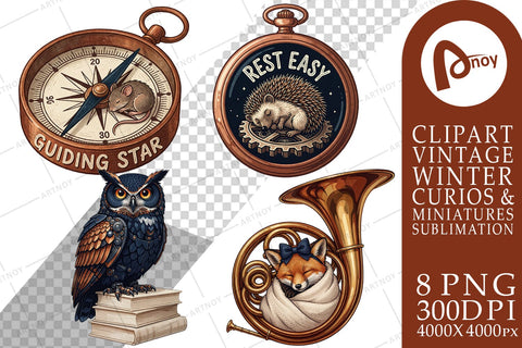 Sublimation Cozy Clockwork Hibernating Animals Sublimation artnoy 