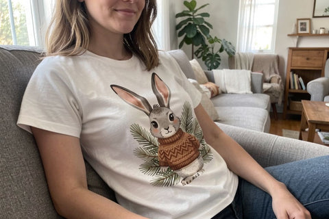 Sublimation Cozy Harvest Naive Jackalope Art Sublimation artnoy 