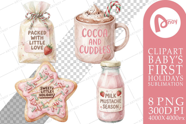 Sublimation Cozy Holiday Treats for Tiny Hands Sublimation artnoy 