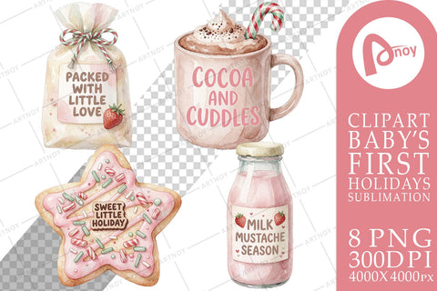 Sublimation Cozy Holiday Treats for Tiny Hands Sublimation artnoy 