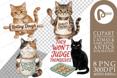 Sublimation Cozy Kitchen Cookie Supervisor Cats Sublimation artnoy 