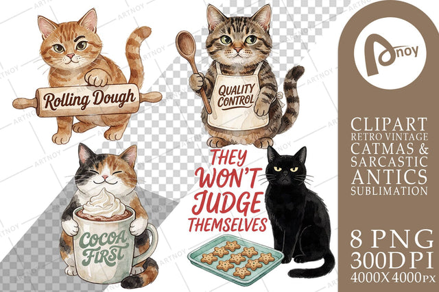 Sublimation Cozy Kitchen Cookie Supervisor Cats Sublimation artnoy 