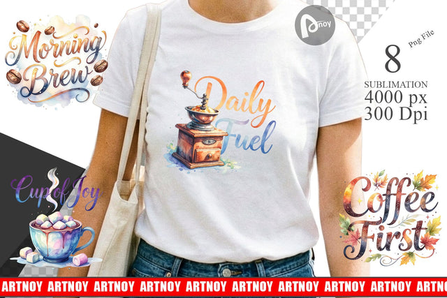 Sublimation Cozy Morning Coffee Quotes Sublimation artnoy 