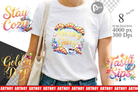 Sublimation Cozy Morning Coffee Quotes Sublimation artnoy 