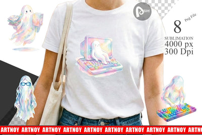 Sublimation Cozy PC Gamer Ghost Sublimation artnoy 