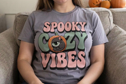 Sublimation Cozy Spooky Introvert Halloween Sublimation artnoy 