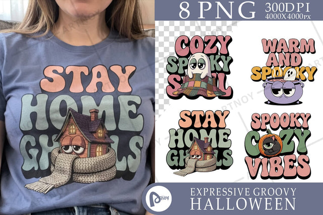 Sublimation Cozy Spooky Introvert Halloween Sublimation artnoy 