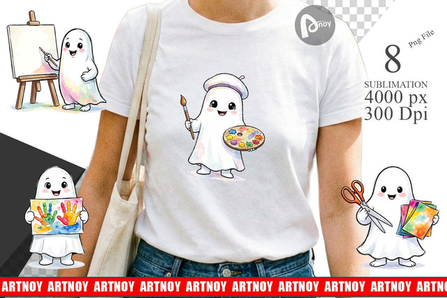 Sublimation Creative Art Teacher Ghost Sublimation artnoy 