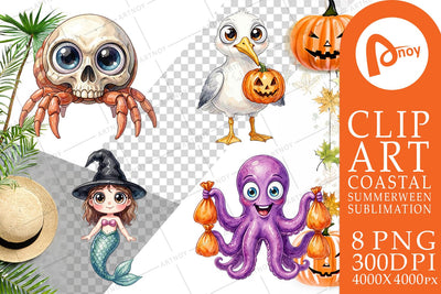 Sublimation Creepy Coastal Summerween Sublimation artnoy 