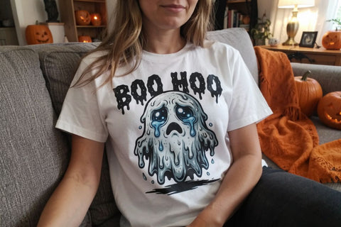 Sublimation Creepy Exhausted Spooky Burnout Sublimation artnoy 