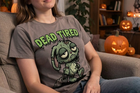 Sublimation Creepy Exhausted Spooky Burnout Sublimation artnoy 