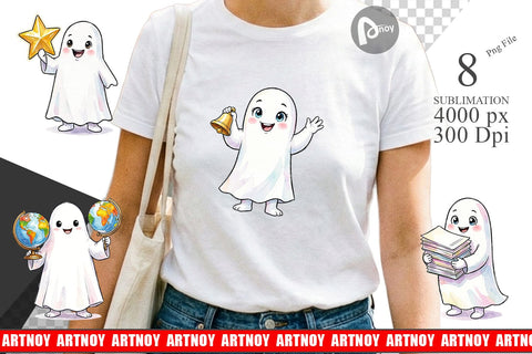 Sublimation Cute Classroom Teacher Ghost Sublimation artnoy 