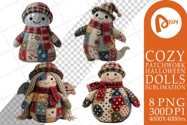 Sublimation Cute Stitched Fabric Ghost Specters Sublimation artnoy 