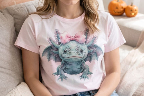 Sublimation Cute Vampire Pastel Goth Axolotls Sublimation artnoy 