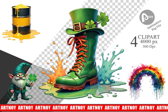 Sublimation Cyber Shamrock Punk Sublimation artnoy 