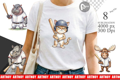 Sublimation Cynical Animal Slugger Watercolor Sublimation artnoy 