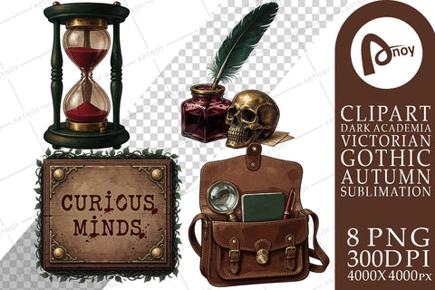 Sublimation Dark Academia Autumn Study Club Sublimation artnoy 