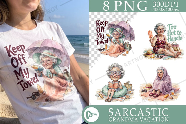 Sublimation Defiant Bored Sunset Grandma Vacation Sublimation artnoy 