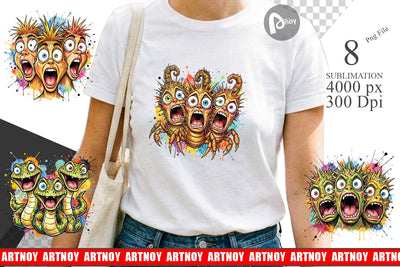 Sublimation Desert Animal Heat Hysteria Ink Sketch Sublimation artnoy 