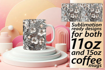 Sublimation Design for Flower Mug Sublimation afrosvg 
